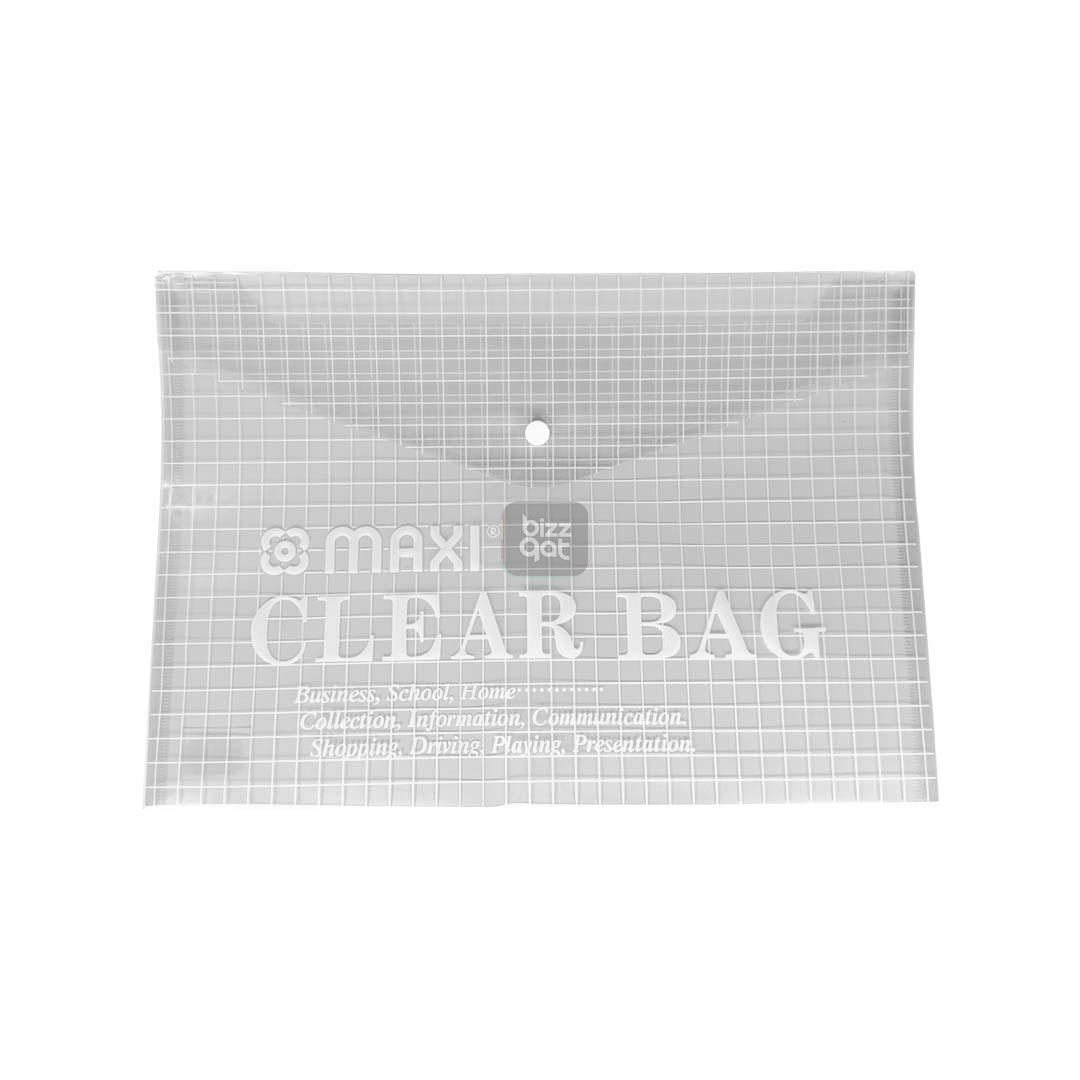 My Clear Bag CLEAR MAXI MXCBCF: Product Name: My Clear Bag CLEAR MAXI MXCBCF Brand: Maxi Model Number: MXCBCF Color: Clear Material: PVC Size: 11" x 6" x 2.5" (28cm x 15cm x 6cm)
