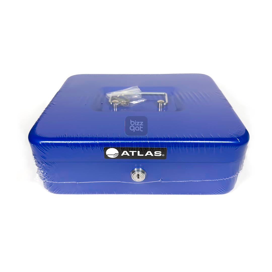 CASH BOX ATLAS W250XL200XH90mm BLUE