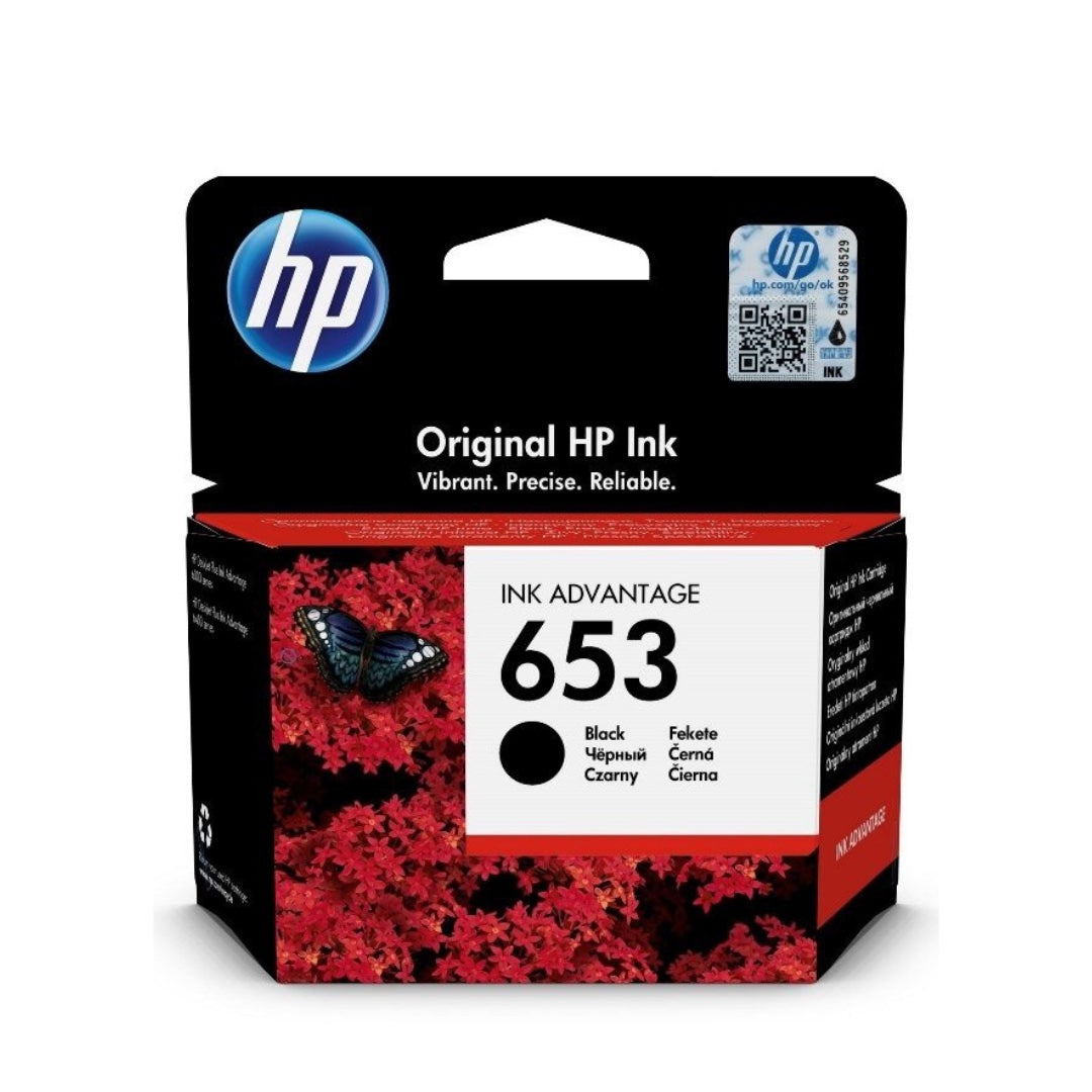 HP 653 Black Ink Cartridge Original