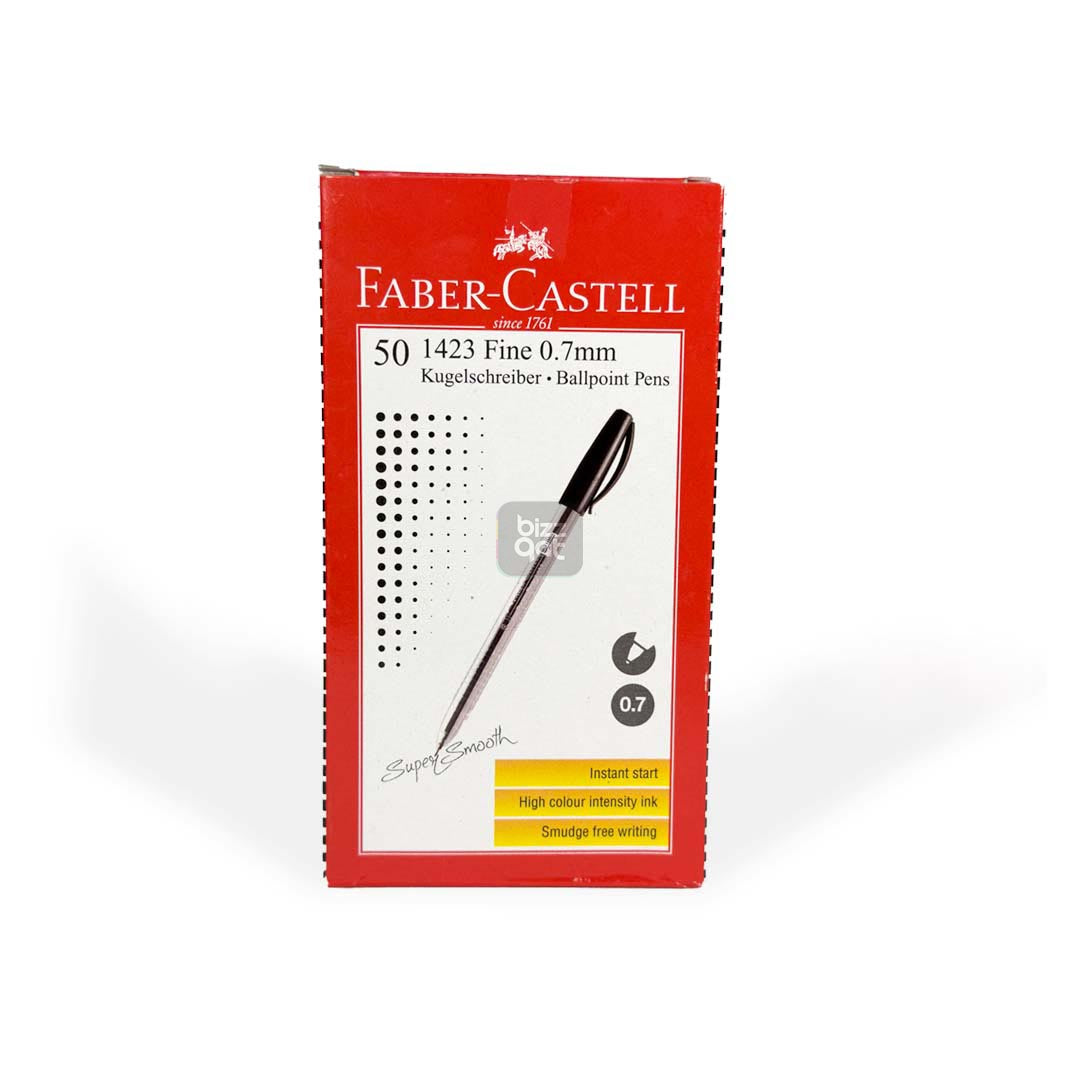 Pen type: Ballpoint pen Pen point size: 0.7 mm Ink color: Black Material: Plastic Quantity: Sold individually or in packs of multiple pens