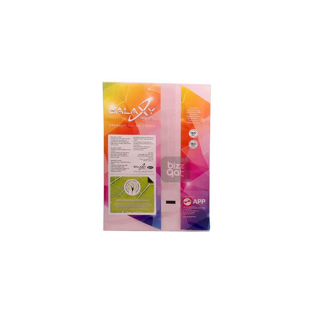 A4 Pink Color Paper Ream Galaxy PDGA4P